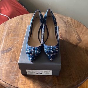 ELOISE TWEED BOW PUMP